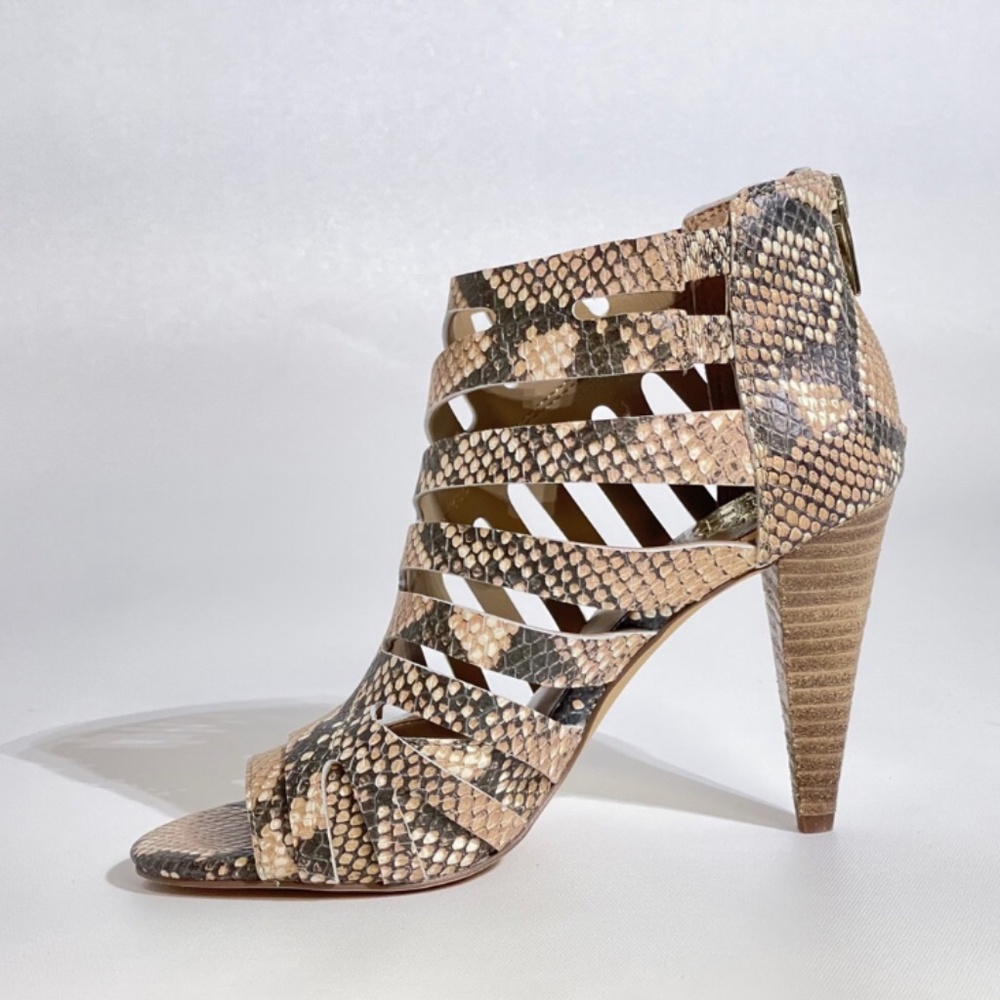Vince Camuto shoes Size 8M Amendia Natural warm Roccia Leather - Picture 2 of 10